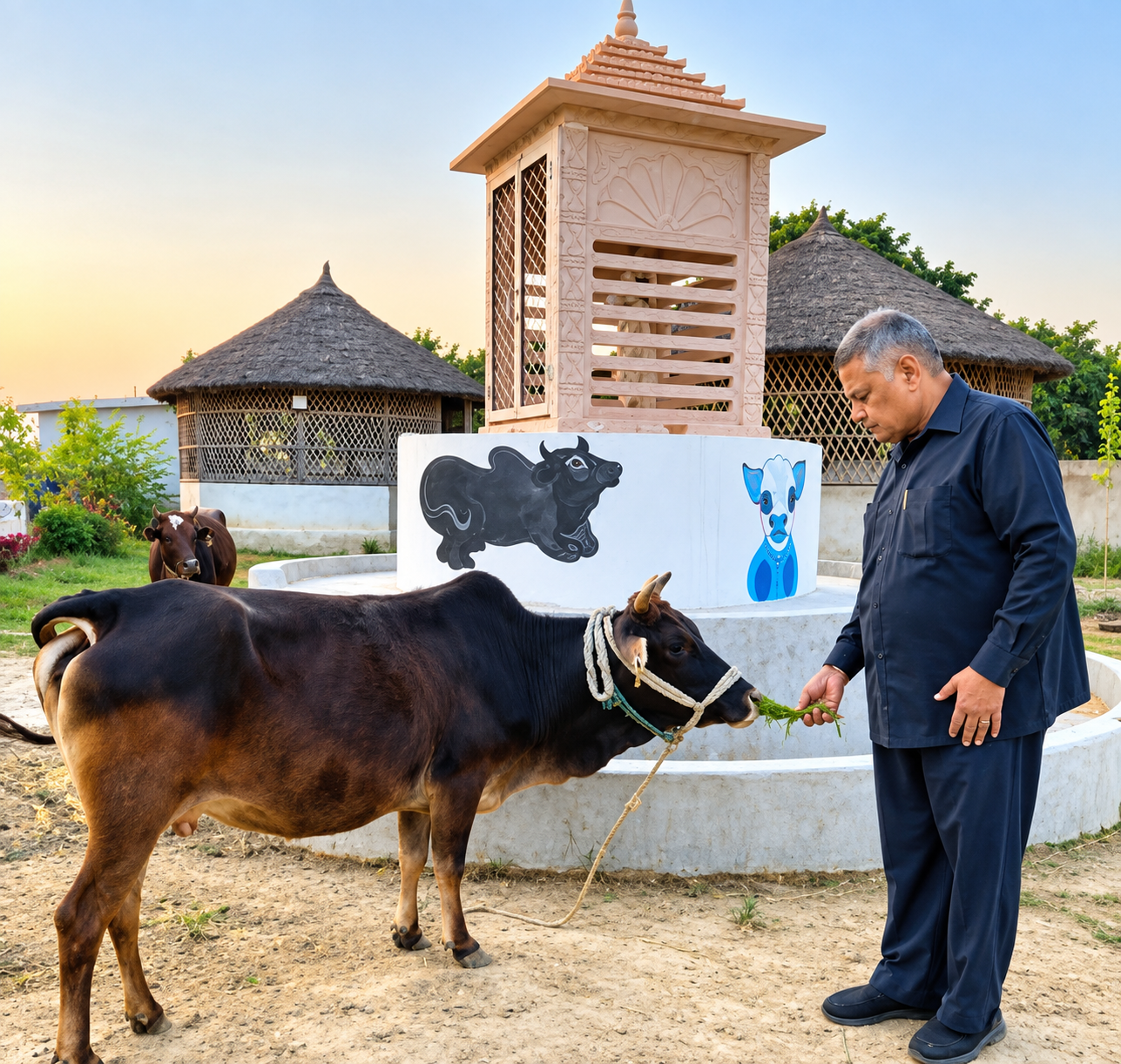 Prof RS Chauhan at Gauma Farm Badri Sanctuary